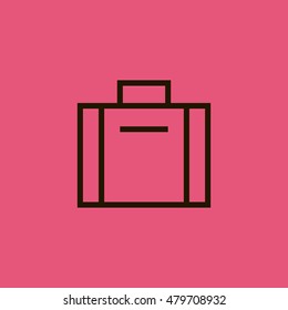 Briefcase icon. Briefcase sign.