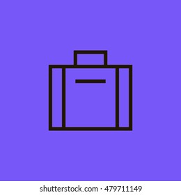 Briefcase icon. Briefcase sign.