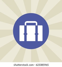 briefcase icon. sign design. background