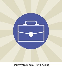 briefcase icon. sign design. background