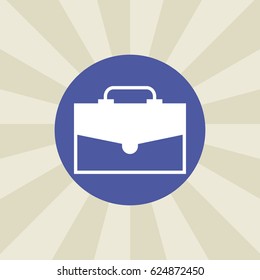 briefcase icon. sign design. background