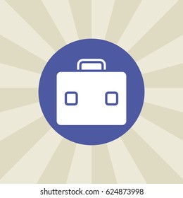 briefcase icon. sign design. background