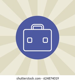 briefcase icon. sign design. background