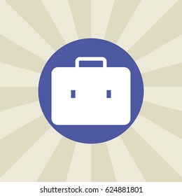 briefcase icon. sign design. background