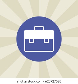 briefcase icon. sign design. background