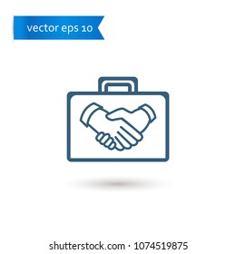 briefcase. briefcase icon. sign design. Vector EPS 10.