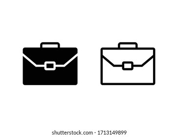 Briefcase icon, Briefcase sign and symbol Design