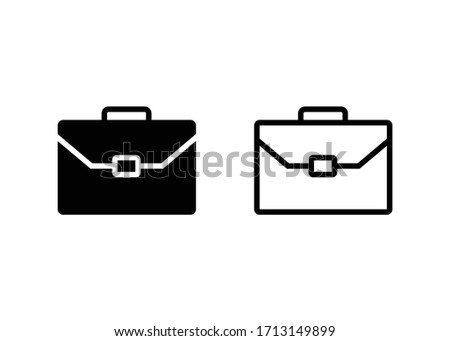 Briefcase icon, Briefcase sign and symbol Design