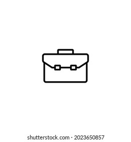 Icono del maletín, vector del signo del maletín
