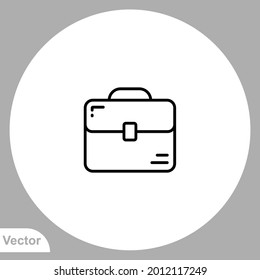 Briefcase icon sign vector,Symbol, logo illustration for web and mobile