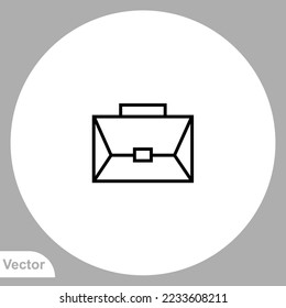 Briefcase icon sign vector,Symbol, logo illustration for web and mobile