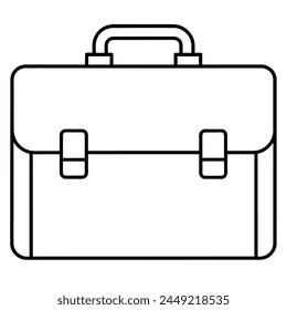 briefcase icon silhouette vector illustration