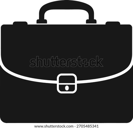 Briefcase icon in simple black design represents business finance professional career opportunities and corporate success symbolizing important documents investments and strategic planning for meetin