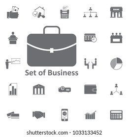 briefcase icon. Simple element illustration. Business icons universal for web and mobile on white background