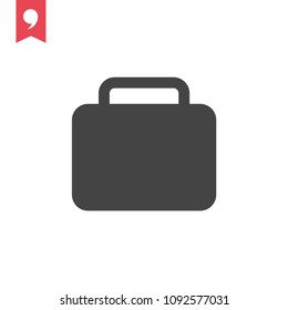 Briefcase icon. Simple element illustration. Briefcase symbol design template. Can be used for web and mobile UI.