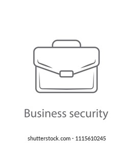 Briefcase icon. Simple element illustration. Briefcase symbol design from Insurance collection set. Can be used for web and mobile on white background