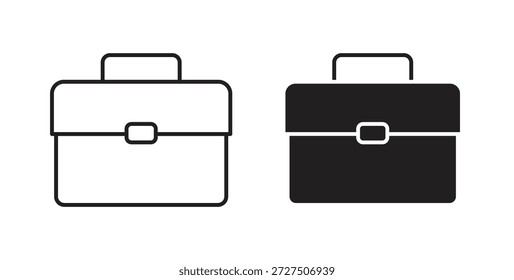 Aktenkoffer-Symbol in einfachem flachen Trend modernes Grafikdesign abstraktes Logo-Element