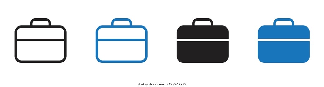 Briefcase icon Simple outline illustration