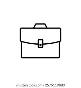 briefcase icon Simple outline illustration