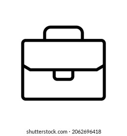 Briefcase icon simple with outline style
