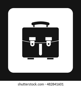 Briefcase icon in simple style on a white background vector illustration