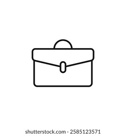 Briefcase icon. simple thin line vector icon