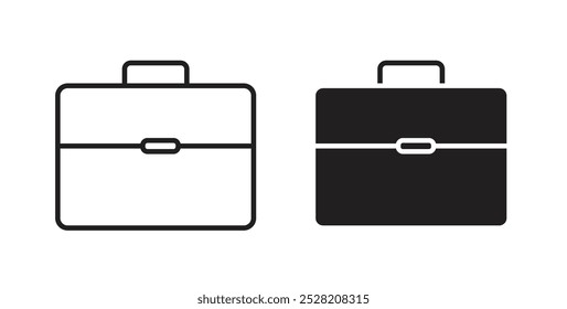 Briefcase icon in solid and stroke style.
