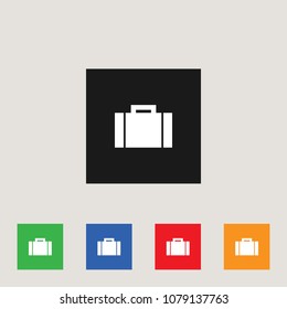 Briefcase icon, stock vector illustration, EPS10.