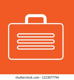 briefcase icon, stock vector illustration, EPS10.