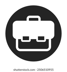 Briefcase Icon Stock Vector Illustration Flat Design On a Transparent Background.