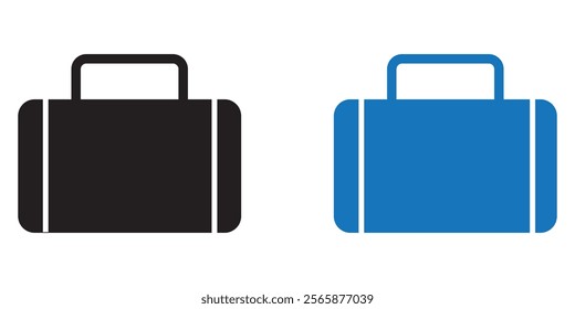 Briefcase icon. suitcase sign and symbol. luggage symbol design eps 10 