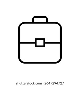 Símbolo de ícone de porta-arquivos para aplicativos e sites. sinal e símbolo de mala. símbolo de bagagem.