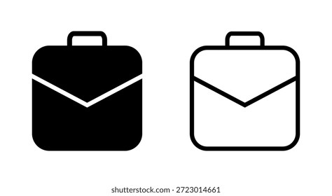 Símbolo de ícone de porta-arquivos para aplicativos e sites. sinal e símbolo de mala. símbolo de bagagem.