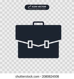 briefcase icon symbol template for graphic and web design collection logo vector illustration