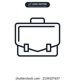 plantilla de símbolo de icono de maletín para la colección de diseño gráfico y web ilustración vectorial