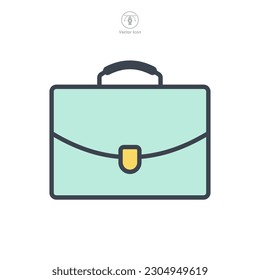 briefcase icon symbol template for graphic and web design collection logo vector illustration