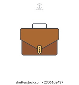 Briefcase icon symbol template for graphic and web design collection logo vector illustration