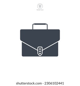 Plantilla de símbolo de icono de maletín para la colección de diseño gráfico y web ilustración vectorial