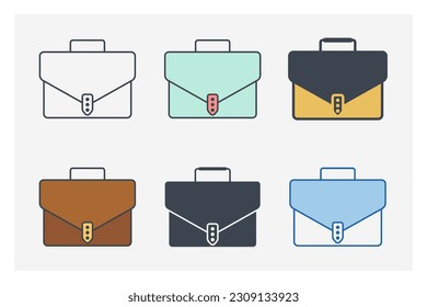 Symbolvorlage für Briefkästen für Grafik- und Webdesign-Kollektion, Vektorgrafik