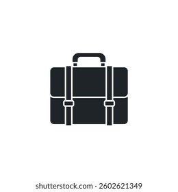 Briefcase icon symbol vector illustration isolated on white background