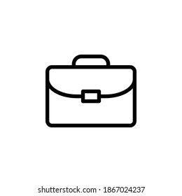 Briefcase icon symbol vector on white background