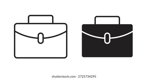 Icono de maletín para la Plantilla. Conjunto de gráficos de Vector de iconos