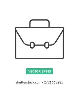 Aktenkoffer-Symbol. Dünne Linie Symbol Vektor