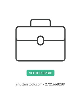 Aktenkoffer-Symbol. Dünne Linie Symbol Vektor