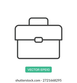 Aktenkoffer-Symbol. Dünne Linie Symbol Vektor