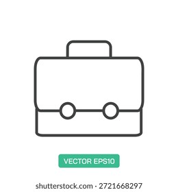 Aktenkoffer-Symbol. Dünne Linie Symbol Vektor