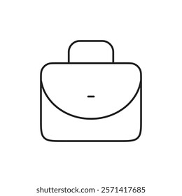 Briefcase icon Thin line vector