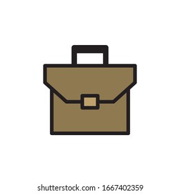 Icono De Maletín En El Vector De Diseño A La Vez Eps 10