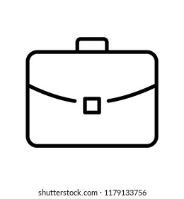 Briefcase icon in trendy flat style isolated on white background. Handbag symbol. Vector illustration.