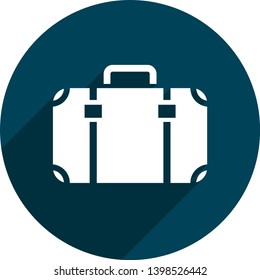 Briefcase icon in trendy flat style . Office case. Business case. Travel baggage. Laptop bag.